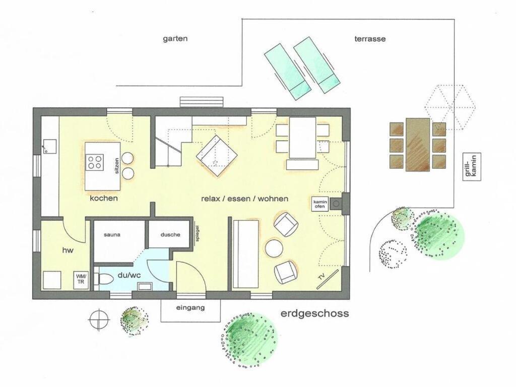 Holiday Home Reet-Seaside Glowe Exterior foto